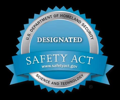 US Dept. of Homeland Security SAFETY Act Designated